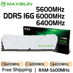 MAXSUN DDR5 Memoria RAM 5600MHz 6000MHz 6400MHZ 16GB Desktop Memory DDR5 RAMs Computador Component Desktop PC Heatsink