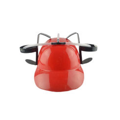 Miners Drinking Hat Lazy Beer Cap with Straw Creative Interesting Birthday Party Handsfree Drink Toy