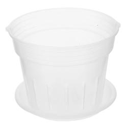 Orchid Pots With Holes Ventilate Holes Flowerpot Plastic Greenery Greenery Decor Pots Clear Large Greenery Decor With Tray