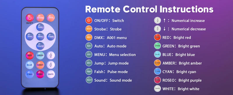 Description Picture 6 of itemYiflamefly 9LED Wall Washer Lights Bar 36W RGBW Stage Lights DMX Control Dj Light For Indoor Outdoor Yards Church Wedding Party