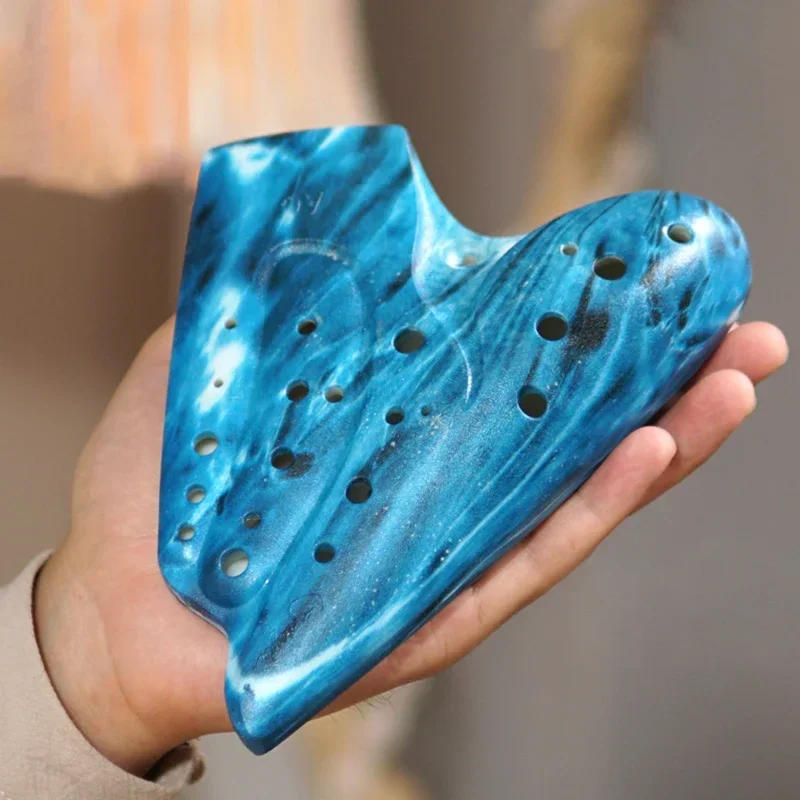 Description Picture 4 of itemLuxury Triple Ocarina Flute Alto C Key Professional Ocarina Rare Orff Music Instrument Beginner Music Flute with Accessorie Gift