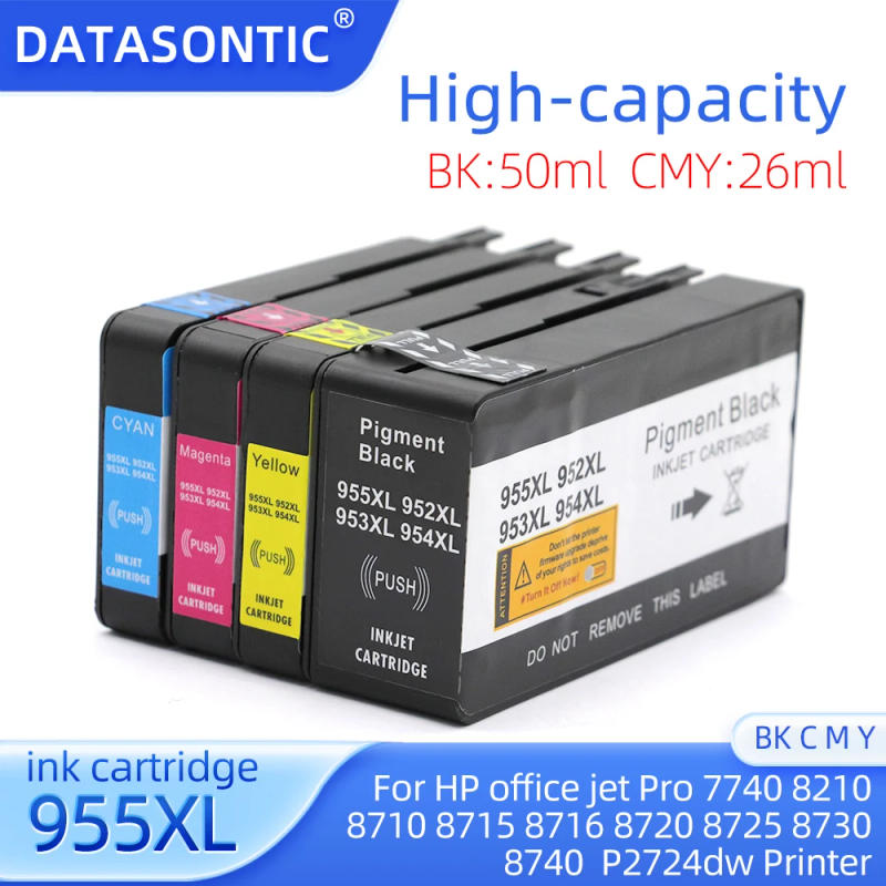 Description Picture 2 of itemNew 955XL 952XL 953XL 954XL Universal Ink Cartridge for HP Officejet Pro 7740 8210 8710/5 8716 8720/5 8730 8740 P2724dw Printer