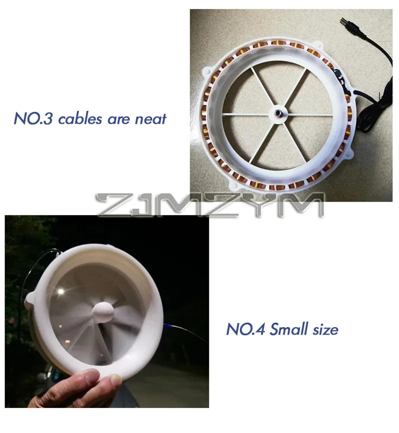 Description Picture 6 of itemPortable Generator for Household Wind and Water Flow, Six Blade Ultra Light Wind, Motorcycle Wind Energy,Vehicle Wind Turbines