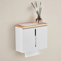 Toilet tissue holder wall mounted perforated paper box toilet kitchen bathroom hotel storage box accessories for bathroom
