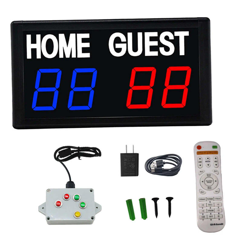 Description Picture 6 of itemElectronic Scoreboard Score Counter Digital Scoreboard Score Keeper LED Score Board for Badminton Tennis Indoor Home Volleyball