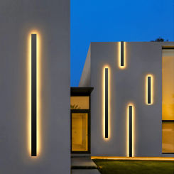 Waterproof IP65 Porch Light Outdoor Wall Lighting Long Strip DC24V TO 110V 220V Warm White Garden Decoration Lighting Art Lamp