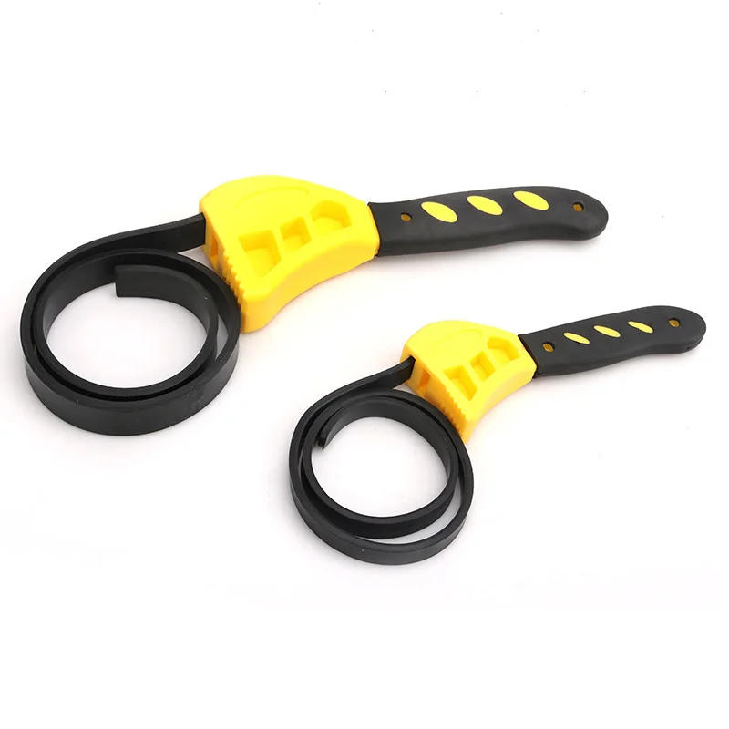 Description Picture 6 of item6/8 Inch Oil Filter Spanner Strap Opener Adjustable Water Pipe Multifunctional Cartridge Removal Disassembly Belt Wrench Tools
