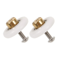 2 Pcs Pulley Accessories for Shower Door Runners Rollers Replacement Sliding Doors Wheels Bathroom Metal Hardware Parts