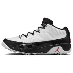 Iconic Brand Jordan 9 Retro Low Golf White Black True Red Sneakers shoes FJ5934-100