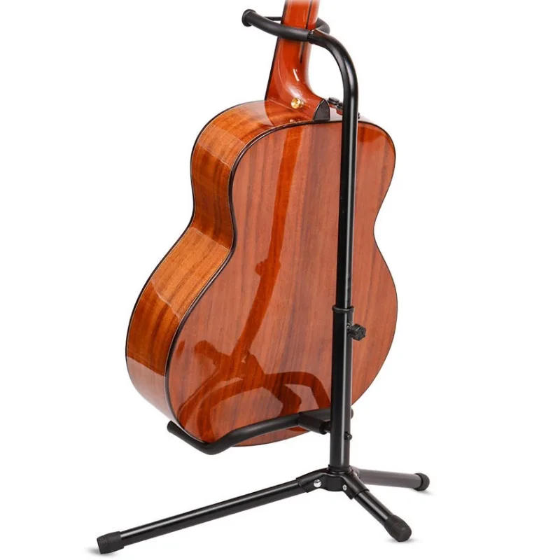 Description Picture 5 of itemVertical Guitar Stand Foldable and Adjustable Instrument Display Ukulele Pipa Bass Folk Classical Electric Wood Guitar Stand