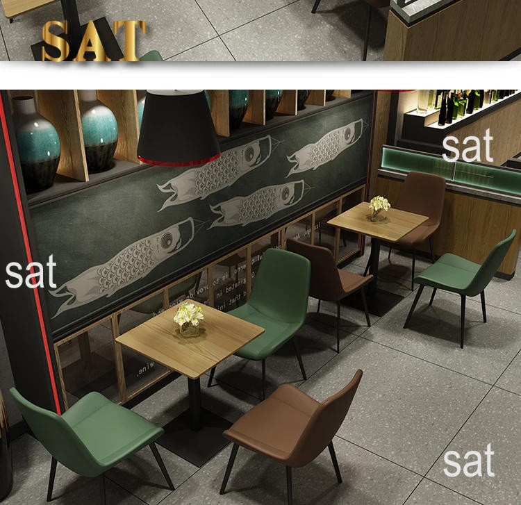 Description Picture 6 of itemModern minimalist vintage restaurant Tables and chairs Direct Factory Commercial restaurant furniture Cafe Bar use wholesale
