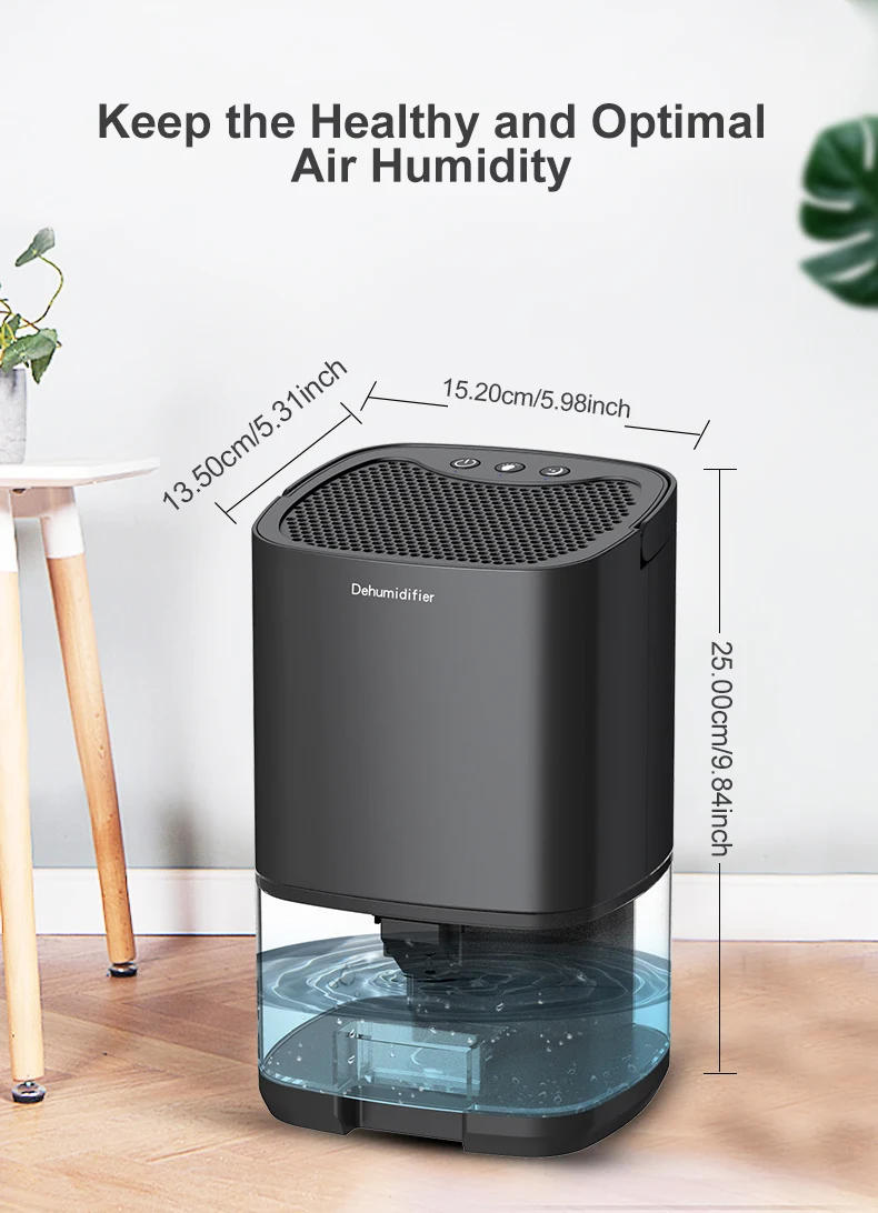 Description Picture 4 of item1000ML Air Dehumidifier with Basic Air Filter for Home Room Office Kitchen Moisture Absorbers Machine Anti Humidity Air Dryer