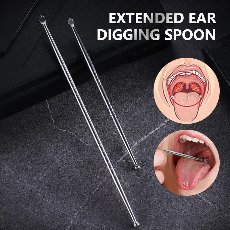 Description Picture 4 of item1pcs Tonsil Stone Removal Ear Wax Remover Stainless Steel Remover Mouth Cleaning Care Tools Tonsil Stone Remover Health Care