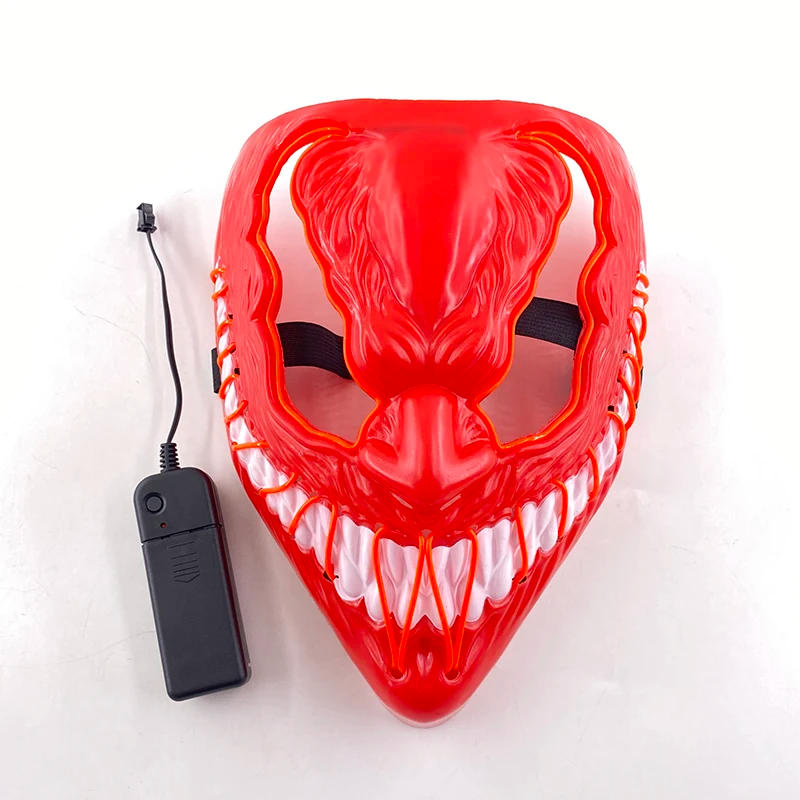 Description Picture 5 of itemNew Arrival Halloween Mask Horror Venom LED Luminous Mask Cosplay Costume Makeup Prom Party