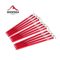 Widesea Camping 16pc/set Tent Pegs Stakes Nails for Hard Snow Floor Outdoor Accessorie Shelter Equipment Supplies Hiking Tourist