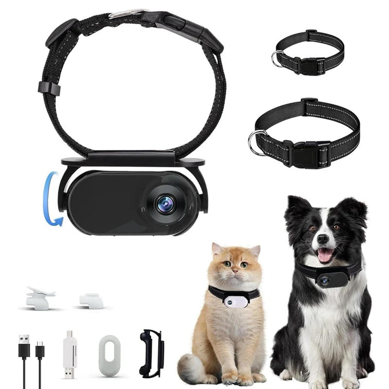 Description Picture 5 of itemPet Collar Camera For Pet Camera And Monitor With Wide Angle Lens, Mini Portable Stabilized Sports Body Camera