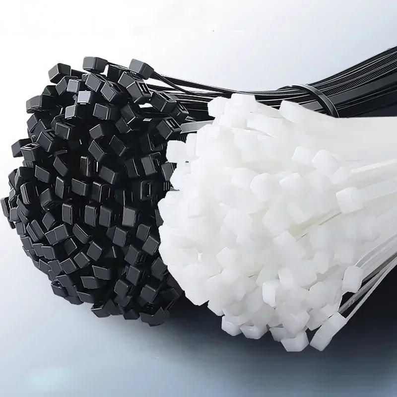 Description Picture 2 of item100/1000Pcs Wholesale Plastic Nylon Cable Ties Self-locking Cord Straps Adjustable Cable Fastening Loop Home Office Wire Zip Tie