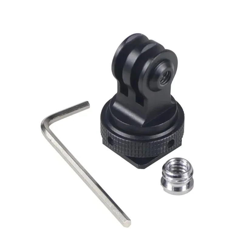 Description Picture 2 of item360 Swivel Cold Shoe Base Tripod Adapter Mount for GoPro 11 Action  For DJI Osmo Action 4 Cameras Cage Monitor LED Bracket
