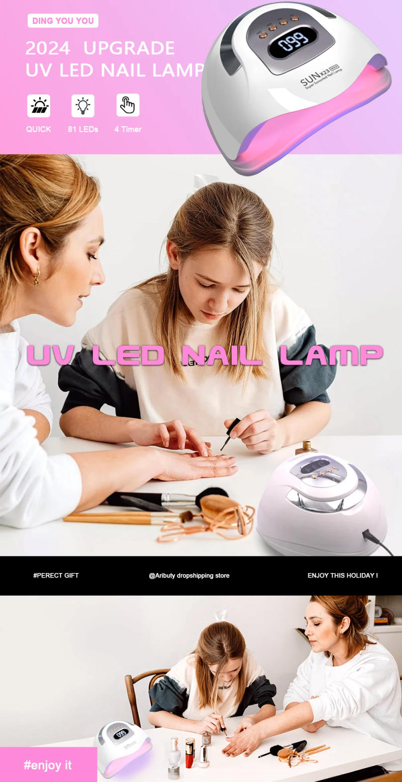 Description Picture 5 of item81 LEDs Professional Nail Dryer LED UV Lamp for Nails Gel Polish Dryer Light Nail Art Accessories Curing Gel Toe Nails