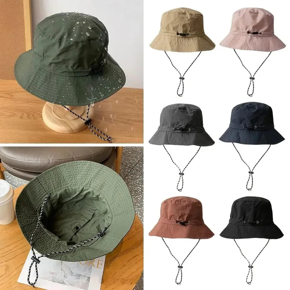 Description Picture 6 of item1PC Quick Drying Fisherman Caps Unisex Outdoor Sun Anti-UV Protection Panama Hats Waterproof Camping Foldable Bob Bucket Sunhats
