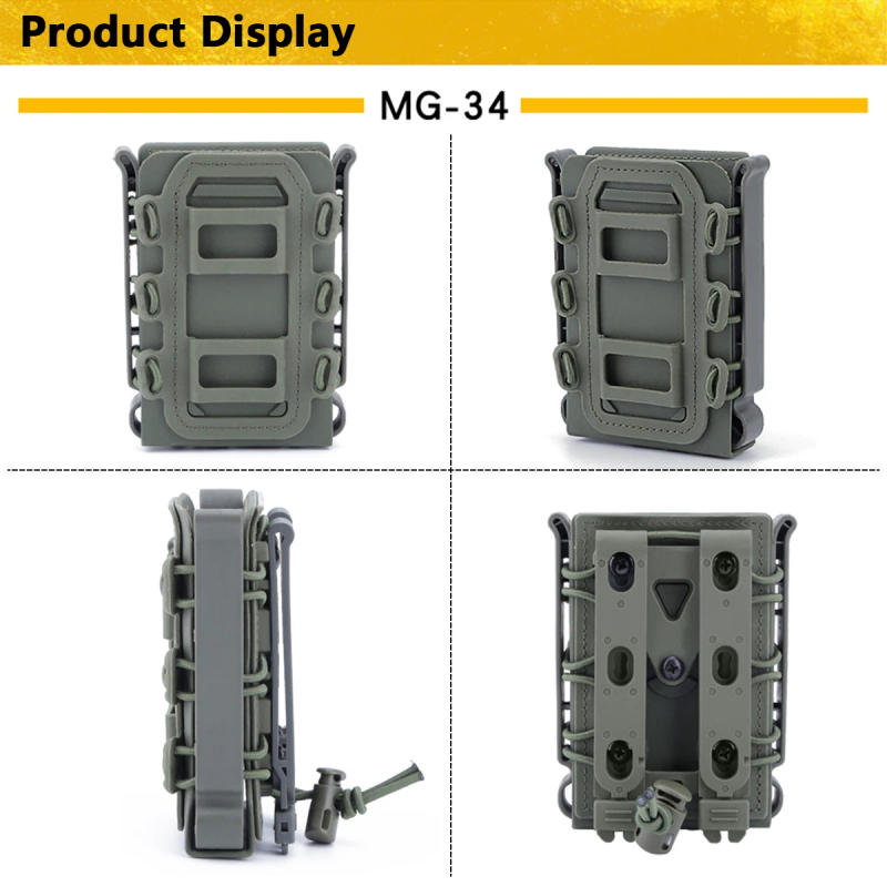 Description Picture 3 of itemTactical Scorpion Fast Mag Holster Case Holder Gun Hunting Airsoft Molle Accessories For AR 15 M4 AK 47 5.56/7.62 Mag Pouch