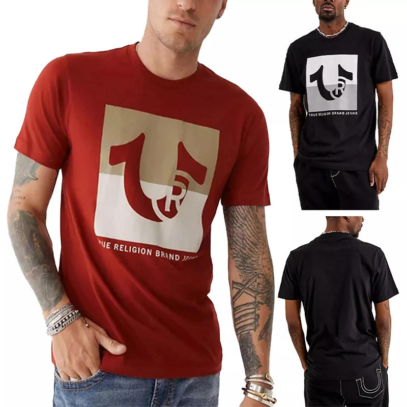 Description Picture 5 of itemTrue Religion Mens T Shirts Short Sleeve Buddha Soft Summer Crew Neck Tee High-end Luxury Is for Both Men and Women Top Y2k