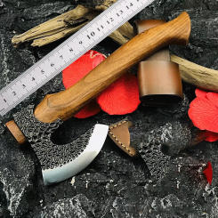 Hot selling Thunderbolt Axe Outdoor Portable Multi functional Knife Axe DC53 High hardness Sharp Cutting Edge