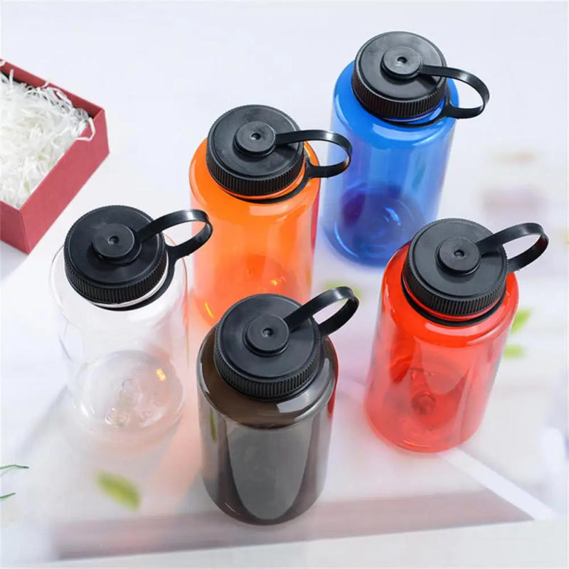 Description Picture 3 of item1000ml Portable Sports Wide Mouth Large Capacity Water Bottle Drink Cup Portable Mug Wear Drop-resistant Sports Bottles