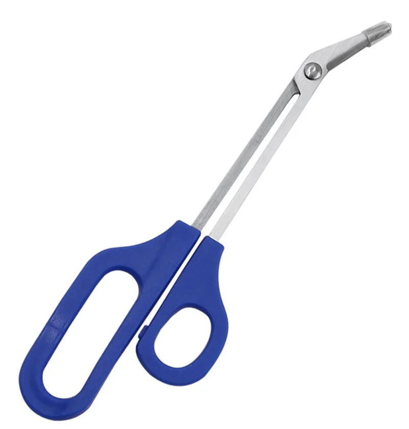 Description Picture 5 of item1 Set Gauze Bandage Scissors Long Handled Toenail Scissors Nail Trimmer Grip Cutter Clipper Manicure Tool Nail Pedicure