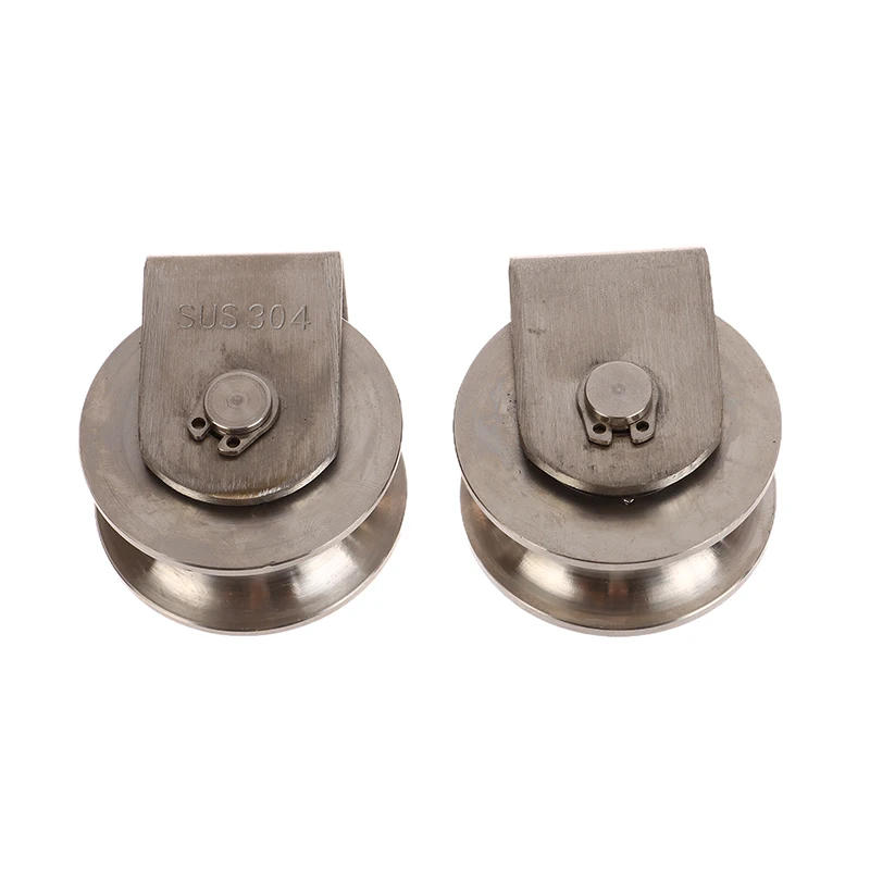 Description Picture 4 of itemStainless Steel Heavy Duty Roller Wheel Bearing Pulley Wheel Pulley Strong Load-bearing Pulley 48mm Wheel Diamete