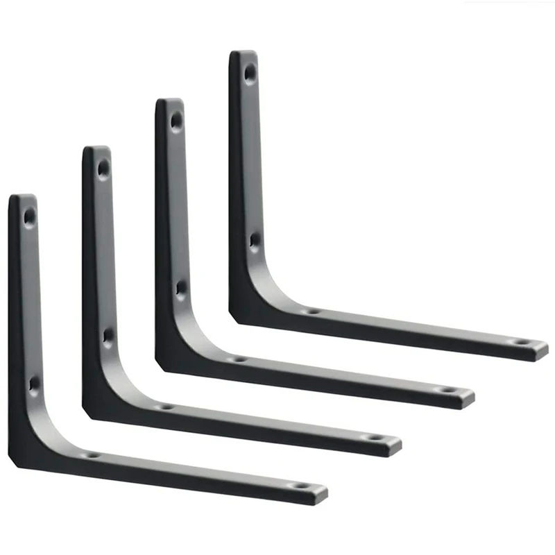 4 PCS Iron Wall Shelf Bracket, Heavy Duty