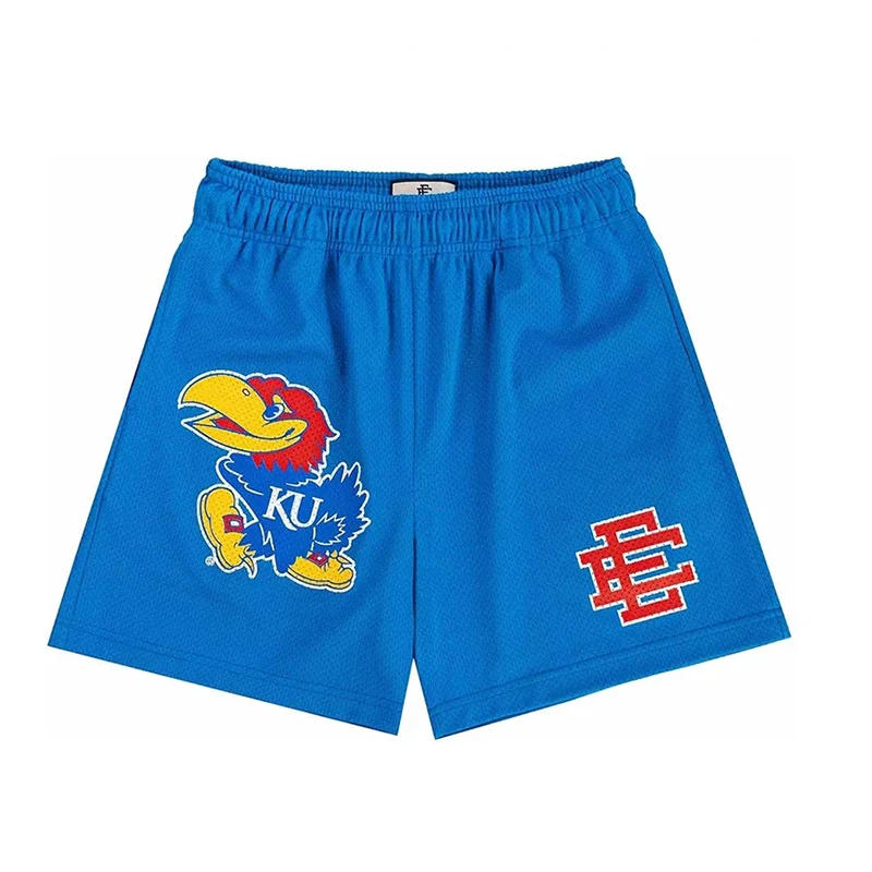 Description Picture 5 of itemMan Summer New Eric Emanuel EE Basic Mesh Short Classic Floral Printed Gym Shorts Men's Gym Basketball Sports Casual Shorts