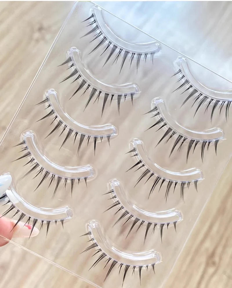 Description Picture 2 of itemBLINKWAVE manhua lashes 5 Pairs Little Devil Fairy Fairy Eyelash Natural eyelashes Comic Eyes manga lashes korean makeup