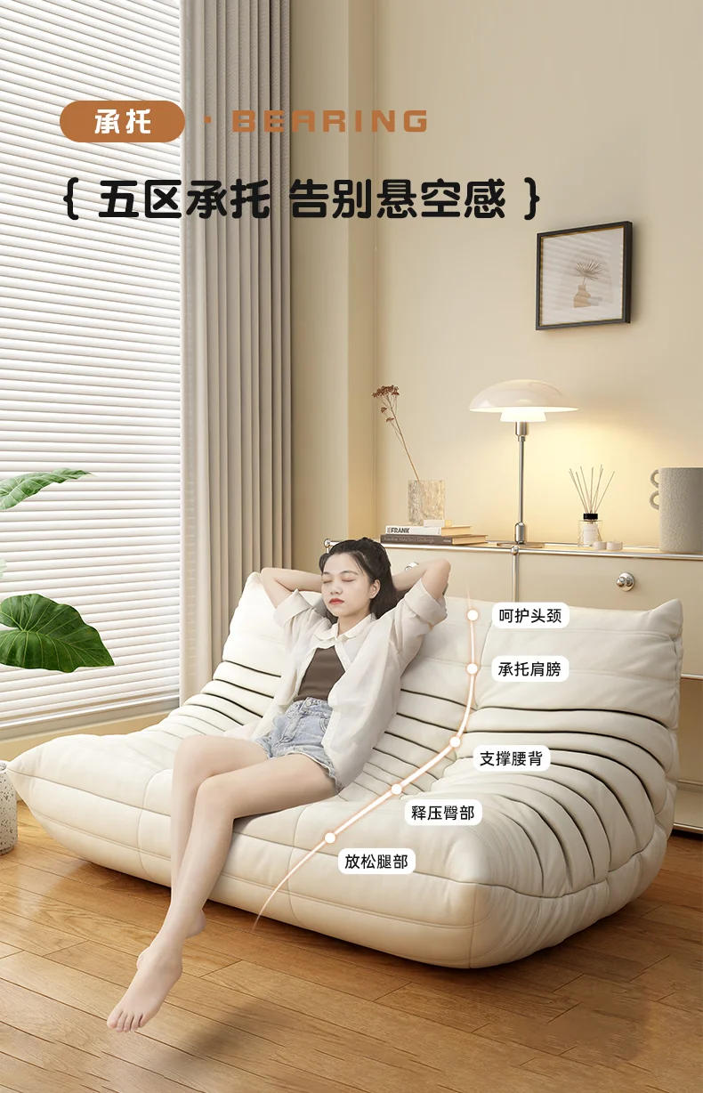 Description Picture 6 of itemWhite Nordic Living Room Sofas Modern Double Comfortable Bean Bag Sofa Lazy European Muebles Para El Hogar Muebles Para El Hogar