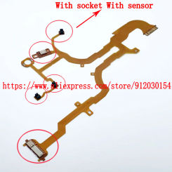 NEW Lens Back Main Flex Cable For SONY DSC-RX100 DSC-RX100 II RX100 M2 Digital Camera Repair Part + Sensor + Socket