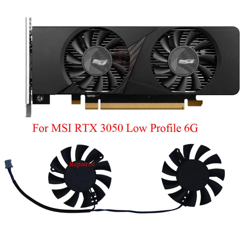 Description Picture 2 of itemVideo Cards Fan,Graphics Cooler,HA5510H12F-Z,HA5510H12SF-Z,For MSI RTX 3050 LP 6G,For MSI RTX3050 Low Profile OC 6GB,2Pcs/Set