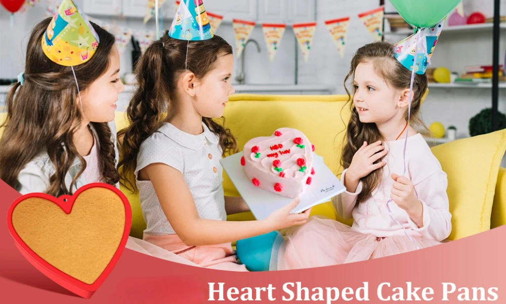 Description Picture 2 of itemSilicone Heart Shaped Cake Pans Nonstick Reusable Round Baking Tray Cake Bakeware Pan Toast Mold Baking Tool for Pastry Dessert