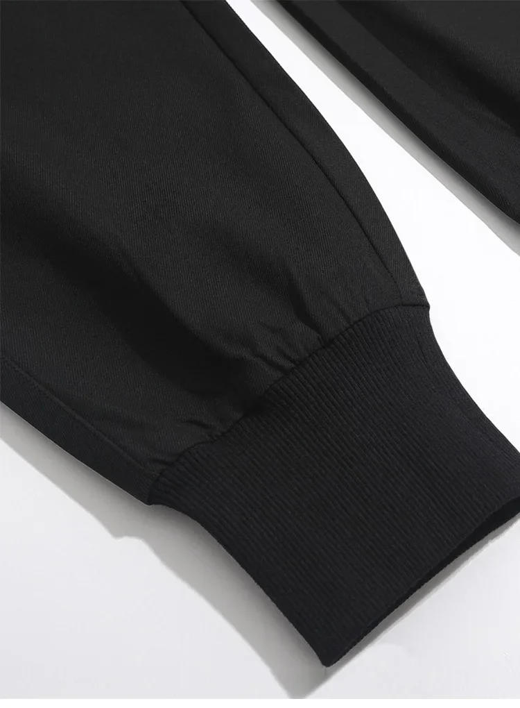 Description Picture 6 of itemMen Letter Graphic Flap Pocket Drawstring Waist Cargo Pants