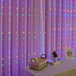8 Modes USB Remote LED Curtain Lights Led Fairy String Lights Bedroom Festoon Wedding Party Decor Christmas Decorations for Home