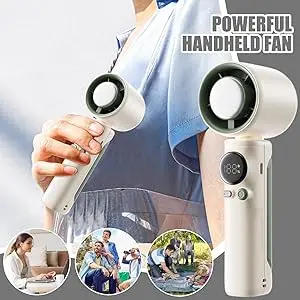 Description Picture 3 of itemPortable Handheld Fan,Rechargeable Fans Small For Travel,Outdoor,Home,Office,Vacation|High Speed Cooling Conditioner Cooler