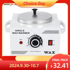 Electric Wax Heater Single Pot Depilatory Wax Warmer Machine Facial Skin Waxing Kit Hair Removal Tool Hand Feet Spa Epilator