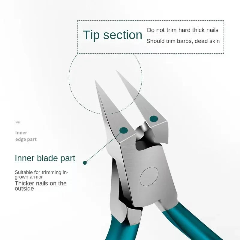 Description Picture 5 of item1Pcs Professional Toenail Clippers For Thick Ingrown Nails Wide Opening Non-Slip Long Handle Toenail Cutter Trimmers Clipper