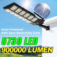 NEW 900000LM Solar Led Light Outdoor Motion Sensor Powerful Outdoor Solar Lamp Remote Control Waterproof Garden Street Lamp