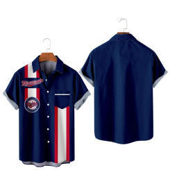 Wholesale Custom Printed Full Sublimation T shirt Vacation Beach Oversized Men's Summer Beach Short Sleeve Hawaiian Shirts