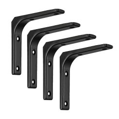 L Shape Shelf Brackets Heavy Duty Metal Cast Iron Wall Mounted Right Angle Support Holder For DIY Home Decor Furniture Hardware