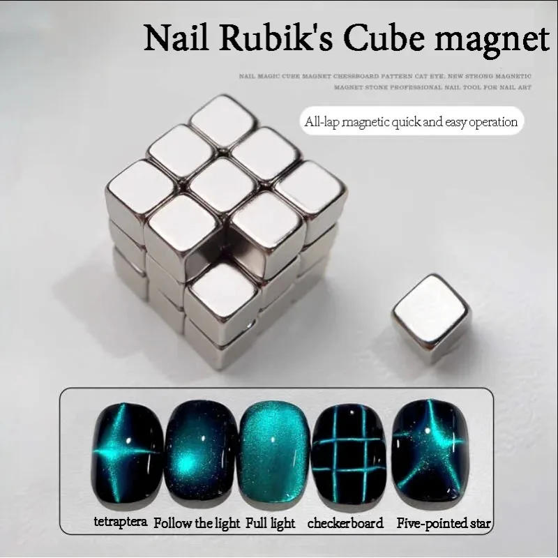 Description Picture 5 of item27Pcs Multi-Function Strong Magnet Cube Cat Magnet For Nail Gel Polish Nail Magnetic Stick Square Round Magnet Manicure Tools
