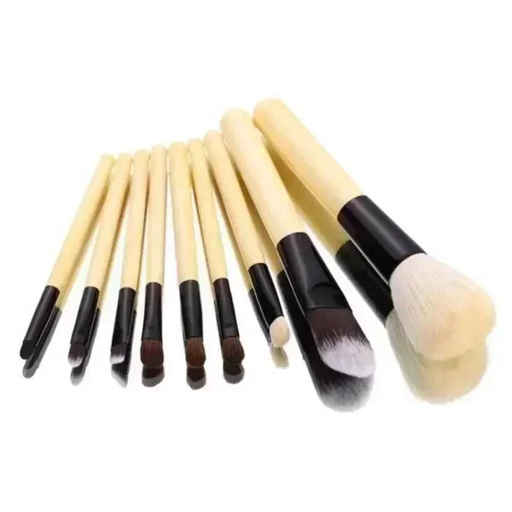 Description Picture 6 of item2025 New Arrival 9pcs Set Brown Professional Cosmetic Make Up Brush bc5 Makeup Tool