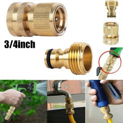 Garden Hose Quick Connect 3/4 Inch Brass Female Thread Tap Connector Male Quick Special Joint For Car Wash Water Gun