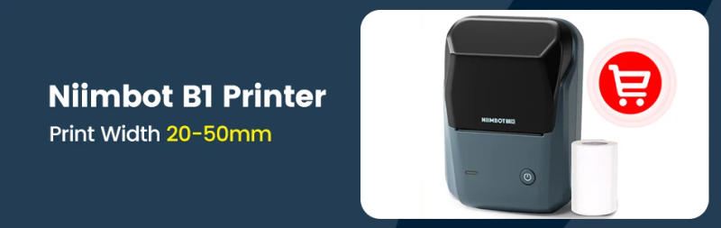 Description Picture 2 of itemNiiMbot B1 B21 Label Printer Supermarket Waterproof Anti-Oil Tear-Resistant Price Tag White Scratch-Resistant Label Maker Paper