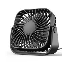 4 Inch USB Fan For Camping 3 Speeds Quiet Mini Portable Desk Table Personal Fan 360° Adjustment Standing Fans For Room Home 